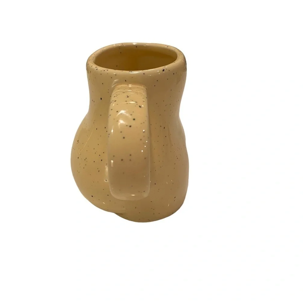 UO Home Novelty Funny Butt Shaped Ceramic Coffee Water Cup  Tea Cup 10 oz.